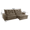 Ver imagem 6 de Sofá Melt 02 Módulos de 80cm Br 25cm Meu Sofá Online B016 Veludo Marrom
