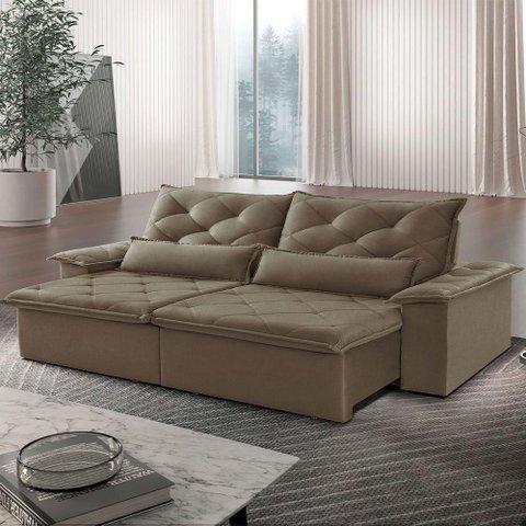 Sofá Melt 02 Módulos de 80cm Br 25cm Meu Sofá Online B016 Veludo Marrom