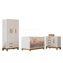 Ver imagem 2 de Quarto Infantil Completo Lion 4 Portas 6 Gavetas Branco - Pnr Móveis