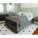 Ver imagem 3 de Cama Báu Box Base Casal Suede Cinza Blindado com Pistão a Gás.