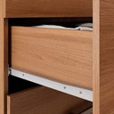 Ver imagem 5 de Guarda Roupa Roupeiro Casal Mônaco 4 Portas 6 Gavetas Espelho e Pés PVC Amêndola Off White Demóbile