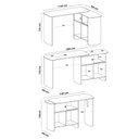 Ver imagem 6 de Escrivaninha Flexivél Nomad 1 Porta 4 Nichos Cinamomo/off White Artely