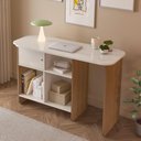 Ver imagem 4 de Escrivaninha Flexivél Nomad 1 Porta 4 Nichos Cinamomo/off White Artely