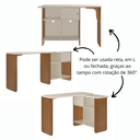 Ver imagem 3 de Escrivaninha Flexivél Nomad 1 Porta 4 Nichos Cinamomo/off White Artely