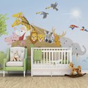 Ver imagem 4 de Papel de parede infantil arca de noé animais M² PP28