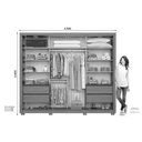 Ver imagem 6 de Guarda Roupa 2 Portas 4 Gavs Palace Henn Cinamomo/Off