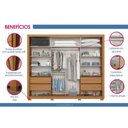 Ver mais imagens de Guarda Roupa 2 Portas 4 Gavs Palace Henn Cinamomo/Off