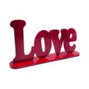 Ver imagem 1 de Adorno de Mesa Palavra Love Vermelho 25 Cm