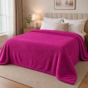 Ver imagem 3 de Manta Casal Lisa 1,8x2m Rosa Escuro - Camesa