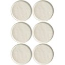 Ver imagem 1 de Jogo 6 Pratos de Sobremesa Off White 21,5cm Cerâmica Stoneware Bio Vanilla Porto Brasil
