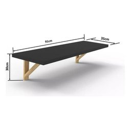 Escrivaninha Mesa Estudo Quarto Infantil Mesa Gamer Pinus Technox Marron - 2