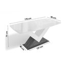 Ver imagem 3 de Conjunto: Mesa Sala Jantar Amora Tampo Madeirado C/ Vidro 90x170cm e 6 Cadeiras 2cad149 Freijo/off