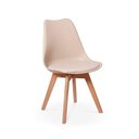 Ver imagem 4 de Conjunto Mesa de Jantar Hairpin 130x80 Volpi com 6 Cadeiras Eiffel Leda - Nude