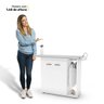 Tábua de Passar Roupa Top 02 Portas com Suporte para Ferro e Cabideiro Branco - Desk Design - 5