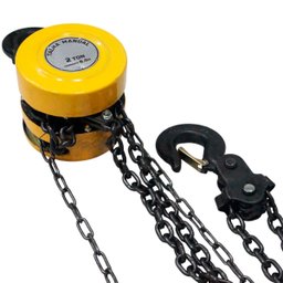 Talha Manual 2 Toneladas 2000 Kg com Corrente 6 Metros Elevação - 6