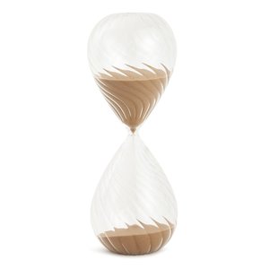 Ampulheta Decorativa em Vidro Areia Marrom 90 Minutos 30cm 18305 Mart