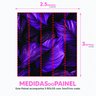 Papel de Parede 3D Painel 2,5M Folhas Dolar Roxo Escuro Vivo Jadim Realista Auto Colante Lavável - 5