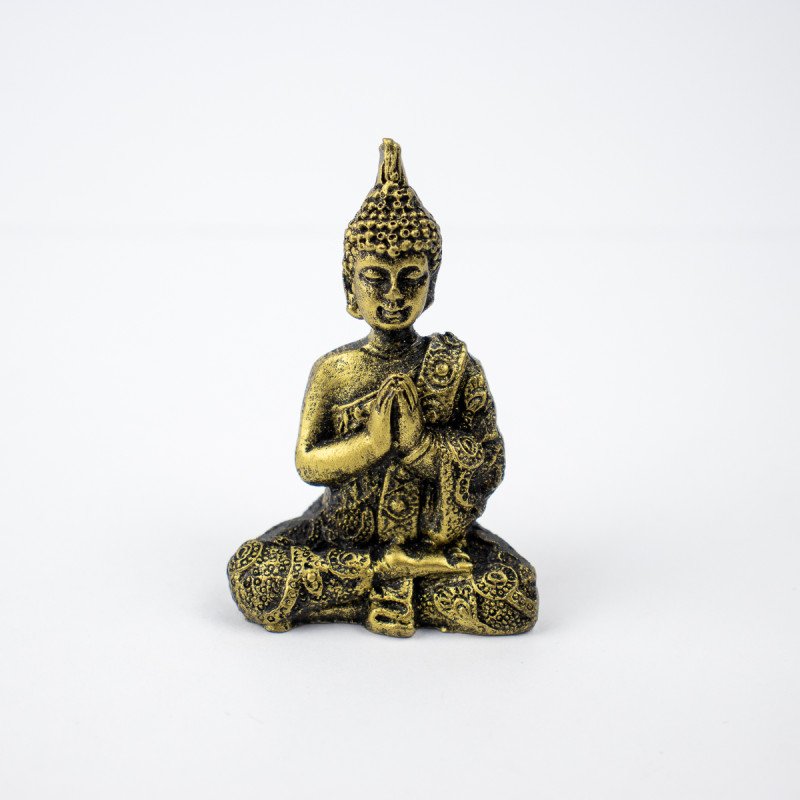 Jardim Zen Completo Buda Feng Shui Madeira Quadrado 13x31cm - 5