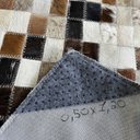 Ver imagem 3 de 2 Un Tapete de Couro Passadeira Marrom Misto 0,50x1,20