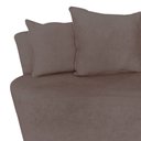 Ver imagem 7 de Namoradeira Sofá 2 Lugares Yara Orgânica Suede Capuccino