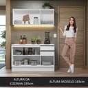 Ver imagem 7 de Armário de Cozinha Compacta 100% MDF 120 cm Branco Smart Madesa 01