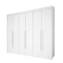 Ver imagem 1 de Guarda-Roupa Casal 6 Portas New Athos D'Doro Móveis - Branco