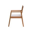 Ver imagem 5 de Poltrona Garden Madeira Maciça Assento Estofado Encosto Trançado Madeira - Natural Acquablock Bege