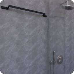Suporte Porta Toalhas De Banho Preto Fosco Empire - 3