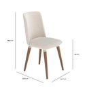 Ver imagem 6 de Conjunto de Jantar Mesa Retangular Harmony 6 Cadeiras Dakota - Linho Off White - Linked 02