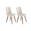 Ver imagem 3 de Conjunto de Jantar Mesa Retangular Harmony 6 Cadeiras Dakota - Linho Off White - Linked 02