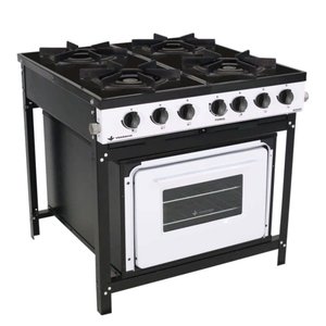 Fogão a Gás Venâncio Bravo 4 Bocas com Forno Branco Br4bfbr