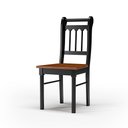 Ver imagem 3 de Conjunto Sala de Jantar com 4 Cadeiras Ripadas Madeira Maciça Mv Preto