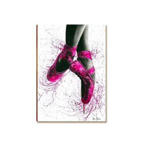 Placa Decorativa Mdf Sapatilha Ballet Menina Sala Quarto St1
