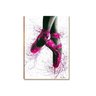 Placa Decorativa Mdf Sapatilha Ballet Menina Sala Quarto St1 - 1