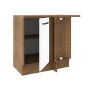 Ver mais imagens de Balcão De Canto Agata 1 Porta - Rustic/branco Rustic/branco