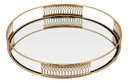 Ver imagem 1 de Bandeja Espelhado Metal 3x23x23cm Dourado