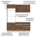 Ver imagem 5 de Cozinha Compacta Madesa Lívia 6 Portas 2 Gavetas (Sem Tampo e Pia) Branco/Rustic