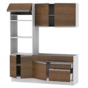Ver imagem 6 de Cozinha Compacta Madesa Lívia 6 Portas 2 Gavetas (Sem Tampo e Pia) Branco/Rustic
