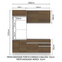 Ver imagem 4 de Cozinha Compacta Madesa Lívia 6 Portas 2 Gavetas (Sem Tampo e Pia) Branco/Rustic