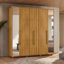 Ver imagem 4 de Guarda-Roupa Casal 6 Portas 4 Gavetas com 2 Espelhos Veronese 230cm MDF Cumaru Quarto