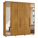 Ver imagem 1 de Guarda-Roupa Casal 6 Portas 4 Gavetas com 2 Espelhos Veronese 230cm MDF Cumaru Quarto