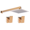 Ver imagem 1 de Kit Rose-gold Ducha Slim Gás de Parede + Acabamento Registro