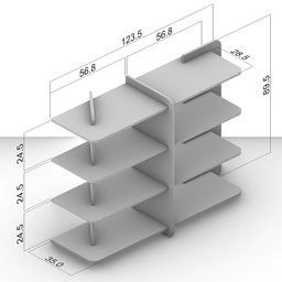 Estante Luna Eco Friendly Branco Borda Compensado Naval Com Certificação Fsc Politorno Branco - 7