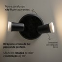 Ver imagem 5 de Spot Sobrepor Direcionável Articulado 2 Gu10 Mr16 Dicroica Cor:preto