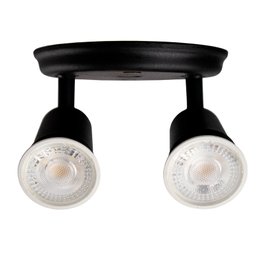 Spot Sobrepor Direcionável Articulado 2 Gu10 Mr16 Dicroica Cor:preto - 8