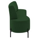 Ver imagem 6 de Sofá 2 Lugares 135cm Pés Aço Preto Tamar K04 Veludo Verde - Mpozenato