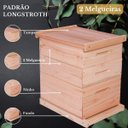 Ver mais imagens de Caixa Abelha Padrão Langstroth Eucalipto 2 Melgueiras Kit Arame e Ilhos -