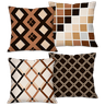 Kit com 4 Capas para Almofadas Decorativas Geométrico Quadriculado - 1