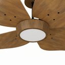 Ver imagem 3 de Ventilador de Teto Natuvent Flower Led 4 Pás Madeira Imbuia