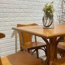 Ver imagem 5 de Mesa X 80x80 com 4 Cadeiras Italia de Madeira Tauari Mel